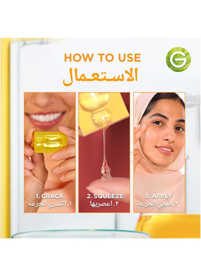 Garnier - Skin Active Fast Bright Hyperpigmentation and Dark Circles Ampoule Serum- Vitamin C and Niacinamide ( Mono-Dose 1x 1.5ml) - Image 1