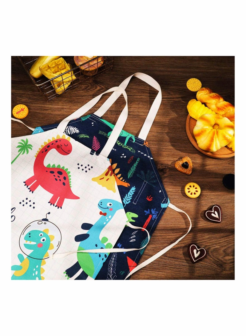 SOLARAE 2 Pcs Kids Aprons Chef Apron Baking - Image 2