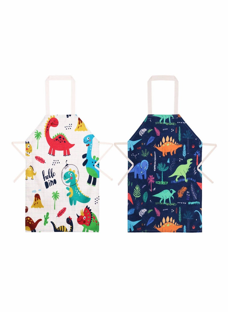 SOLARAE 2 Pcs Kids Aprons Chef Apron Baking - Image 1