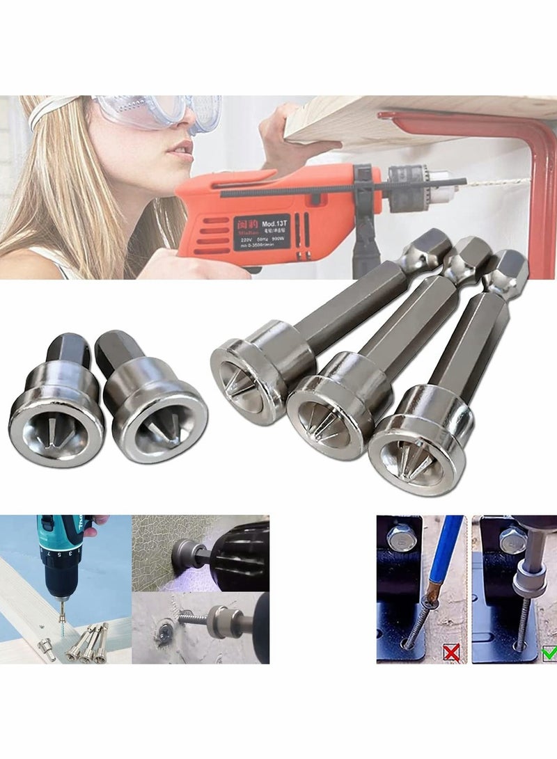Excefore Magnetic Positioning Screwdriver Bits Set, PH2 Magnetic Phillips Screwdriver Set Bits, Hex Shank Positioning Bit Batch Head for Manual Electric Screwdriver Impact Drill Tool Kit Accessory(25mm+50mm) - Image 1