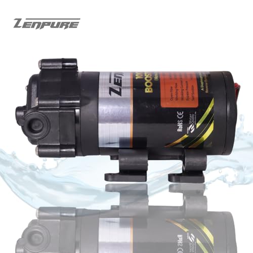 ZENPURE WITH DEVICE ZENPURE RO 100 GPD Booster Pump 24V DC Copper Winding Works Upto 2000 TDS Compatible with Kent Aquaguard Pureit Livpure and All RO Water Purifiers with 2 Elbow Connectors 1 Year Warranty - Image 3