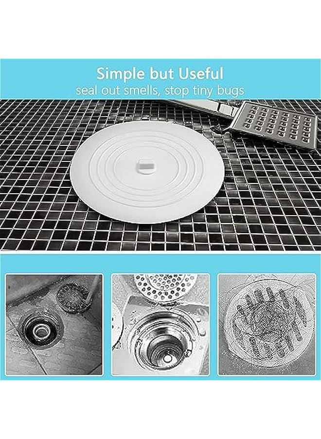 رينكس قطعتا م غطاء مصرف حوض الاستحمام م الميكاكوز، سدادات حوض  كيرة، اغطية تصريف حوض الاستحمام، لاقط الشعر وسدادات سدادة حوض الاستحمام الشفط لملحقات المطخ والحمام والغسيل عوتا) - Image 4