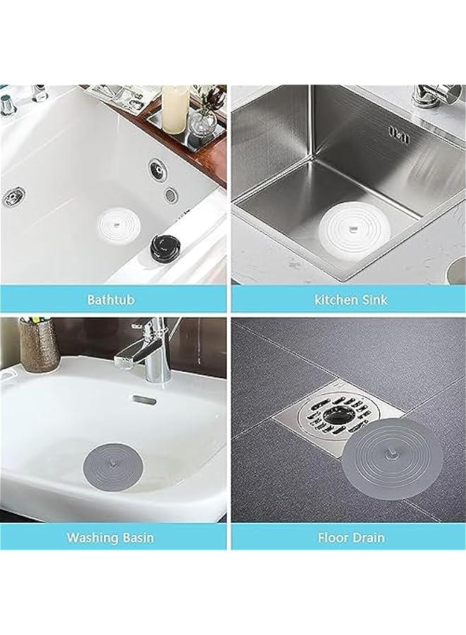 رينكس قطعتا م غطاء مصرف حوض الاستحمام م الميكاكوز، سدادات حوض  كيرة، اغطية تصريف حوض الاستحمام، لاقط الشعر وسدادات سدادة حوض الاستحمام الشفط لملحقات المطخ والحمام والغسيل عوتا) - Image 5
