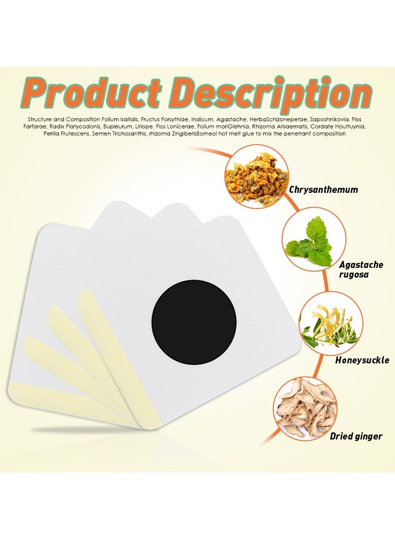 سوميفون عبوة من رقعة العناية بالوخز بالإبر، لتخفيف احتقان الأنف وسيلان الأنف والتهاب الحلق وأعراض البرد الأخرى، 8 رقعة/كيس - Image 5