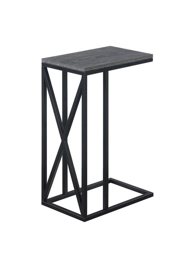 Convenience Concepts End/Side/Nesting Tables, Engineered Wood Paper Melamine Powder Coated Metal Frame, Weathered Gray/Black, 40.01 x 25.4 x 61.6 cm - Image 1