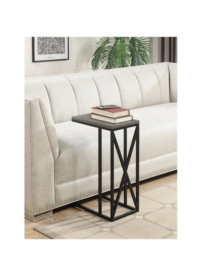 Convenience Concepts End/Side/Nesting Tables, Engineered Wood Paper Melamine Powder Coated Metal Frame, Weathered Gray/Black, 40.01 x 25.4 x 61.6 cm - Image 2