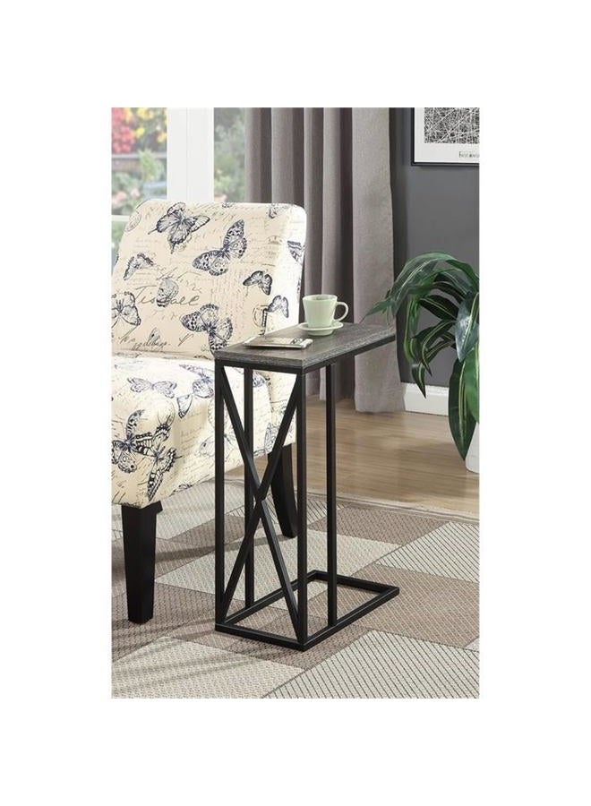 Convenience Concepts End/Side/Nesting Tables, Engineered Wood Paper Melamine Powder Coated Metal Frame, Weathered Gray/Black, 40.01 x 25.4 x 61.6 cm - Image 4