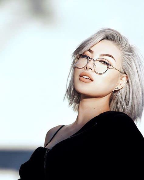 Kursan Classic Round Clear Lens Glasses for Women Men Circle Metal Frame Non-Prescription Eyeglasses (Silver + Black) - Image 3