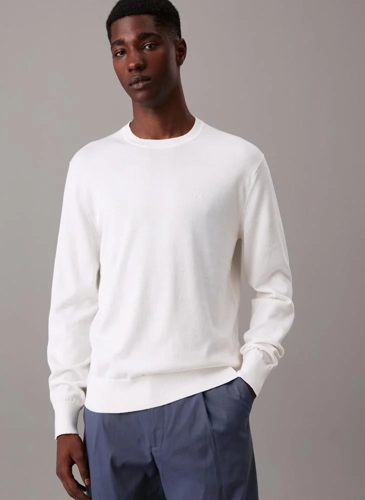 CALVIN KLEIN Crew Neck Cotton Jumper