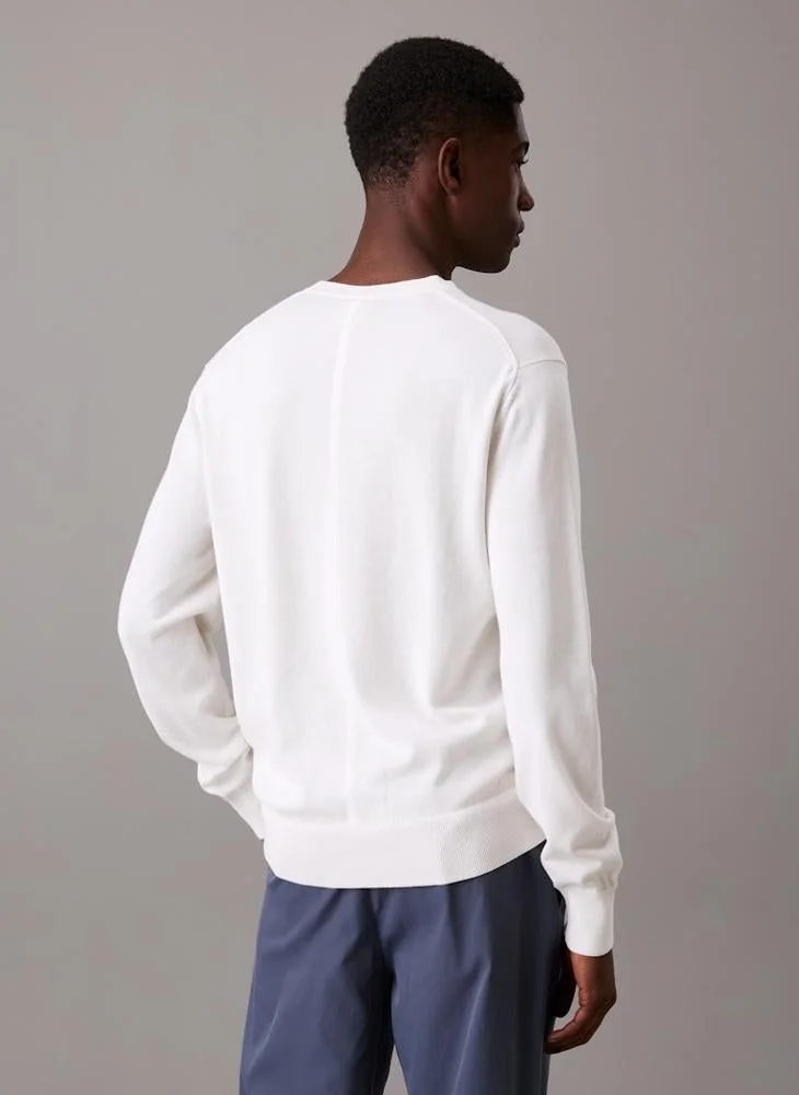 CALVIN KLEIN Crew Neck Cotton Jumper