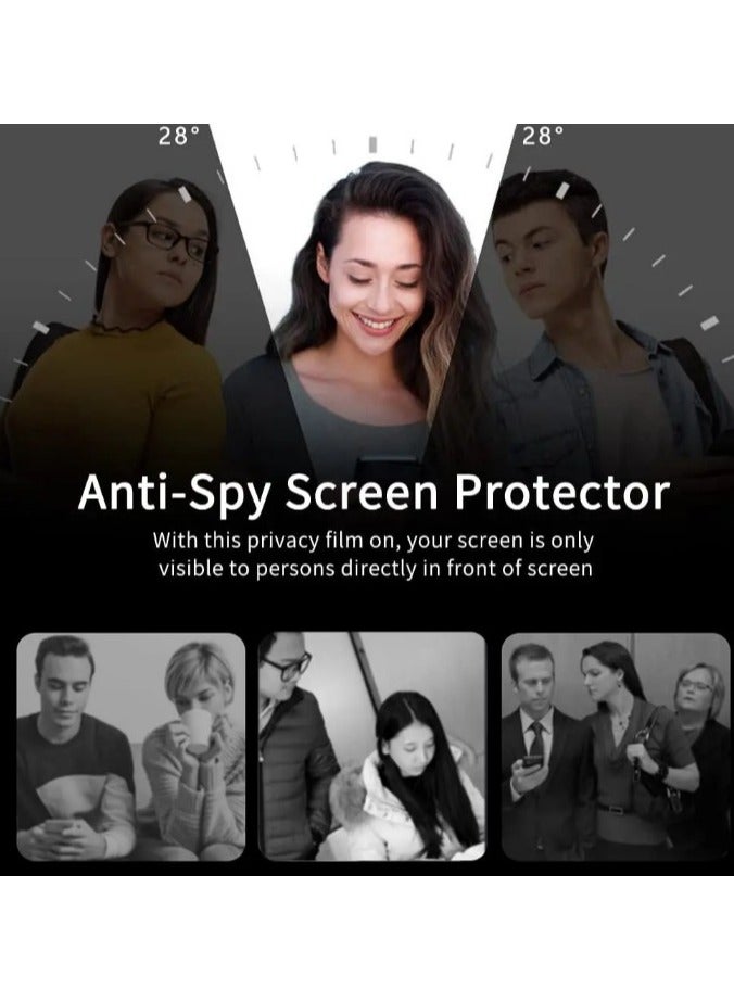 2 packs honor X9b 5g Privacy screen protector, easy to install scratch-proof, spy-proof,9H toughened glass film protector  - Image 2