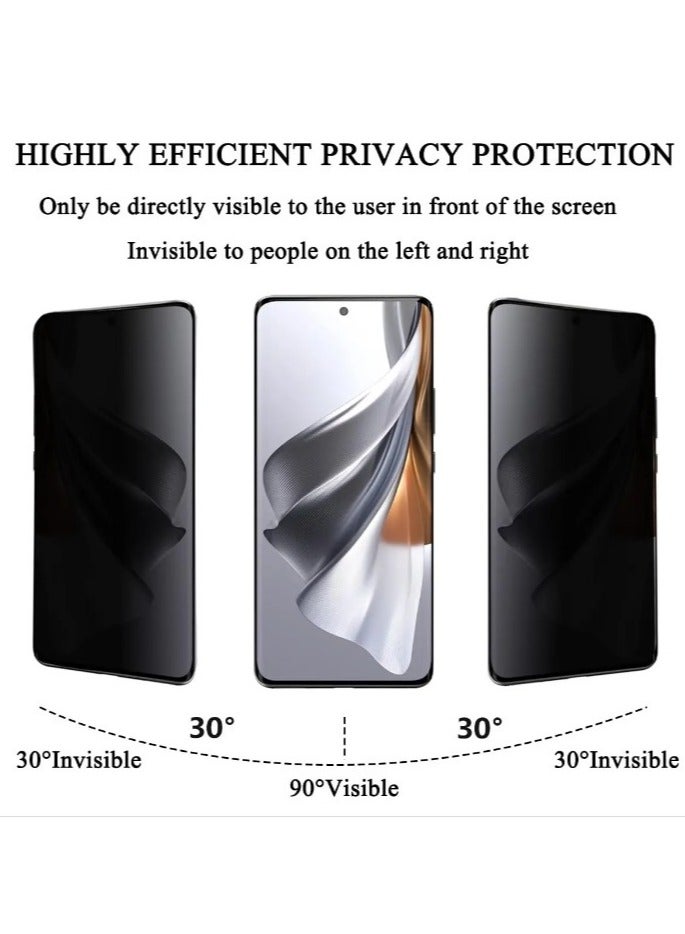 2 packs honor X9b 5g Privacy screen protector, easy to install scratch-proof, spy-proof,9H toughened glass film protector  - Image 3