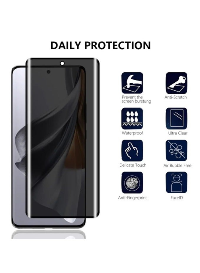 2 packs honor X9b 5g Privacy screen protector, easy to install scratch-proof, spy-proof,9H toughened glass film protector  - Image 5