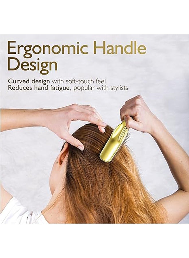 Photon Detangling Hair Brush, Dry and Wet Detangler Hair Brush for Women and Men, Massager Scalp Brush for Straight/Curly/Thick/Long/Wavy/Damaged Hair (Gold) - Image 5
