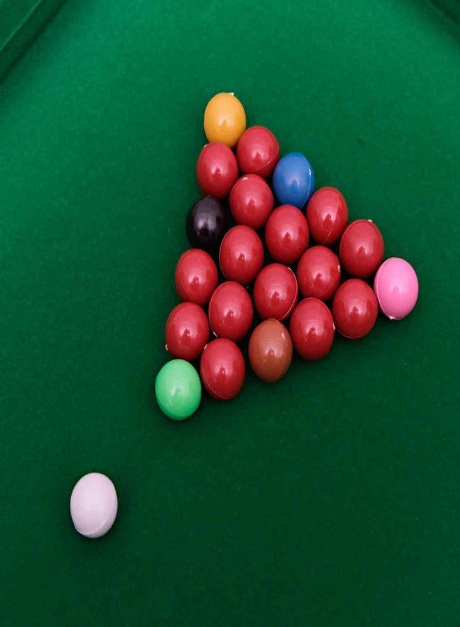 JETRA Tabletop Pool Table with 15 Colored Balls- 1 cue Ball- 2 Pool Sticks- 1 Cube of Chalk, and Triangle for Kids | Indoor Games/Toy (Brush not a Included) - Image 2