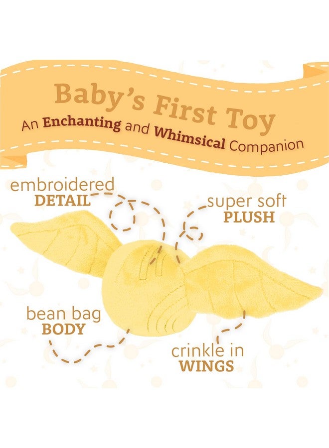 KIDS PREFERRED Harry Potter Gifts Golden Snitch Mini Plushies Stuffed Animals for Babies, Harry Potter Baby Toys for Toddlers, Kids 3-Inch Plush Decor - Image 3
