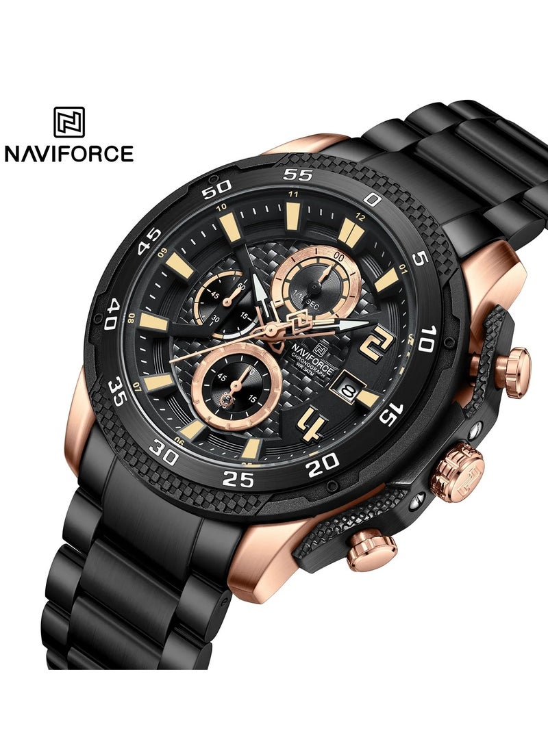 ساعة يد رجالية جديدة من Naviforce NF-8047S، بسوار من الفولاذ المقاوم للصدأ - pzsku/ZBD4F800BCF9471BCFA89Z/45/_/1723906219/29a1852b-b532-46d1-8efb-3fe3e0952577