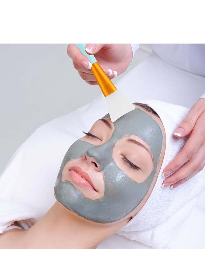 مجموعة أدوات تجميل مكونة من 8 قطع لأقنعة الوجه، مزودة بأداة تطبيق من السيليكون الناعم، مثالية لأقنعة الطين للوجه، واللوشن، والزبدة على الجسم، للاستخدام في المنتجع الصحي المنزلي أو ضمن روتين العناية اليومية بالبشرة. - Image 2