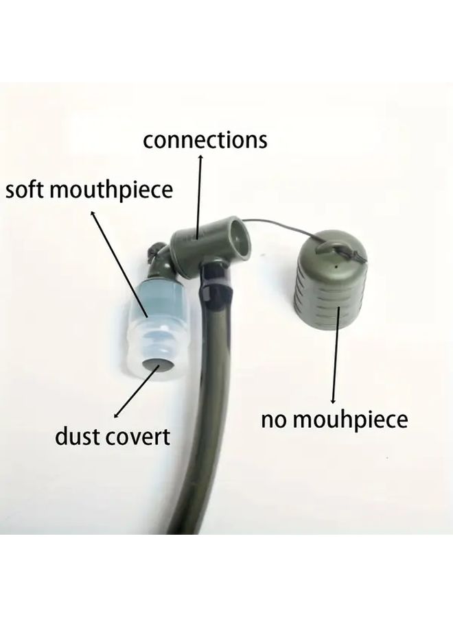 Green 2 5L Hydration Backpack Detachable Tube Quick Connect Faucet for Hiking Camping Cycling - Image 5