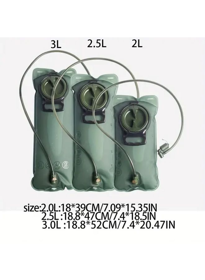 Green 2 5L Hydration Backpack Detachable Tube Quick Connect Faucet for Hiking Camping Cycling - Image 2