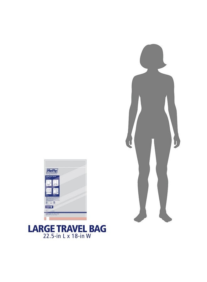 Hefty Shrink-Pak Large Travel Bags - Airtight Storage Bags for Maximum Space Saving, Travel Essentials, Ideal for Packing, Durable, Reliable Compression with Sealed Protection - Image 5