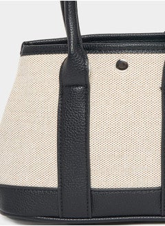 Styli Contrast Trim Textured Handbag  - Image 2