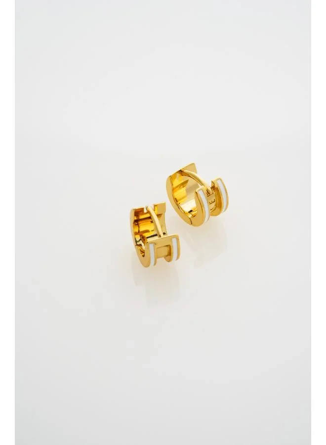 تيد بيكر ROLO: Classic Colour Enamel Roll Huggie Earrings