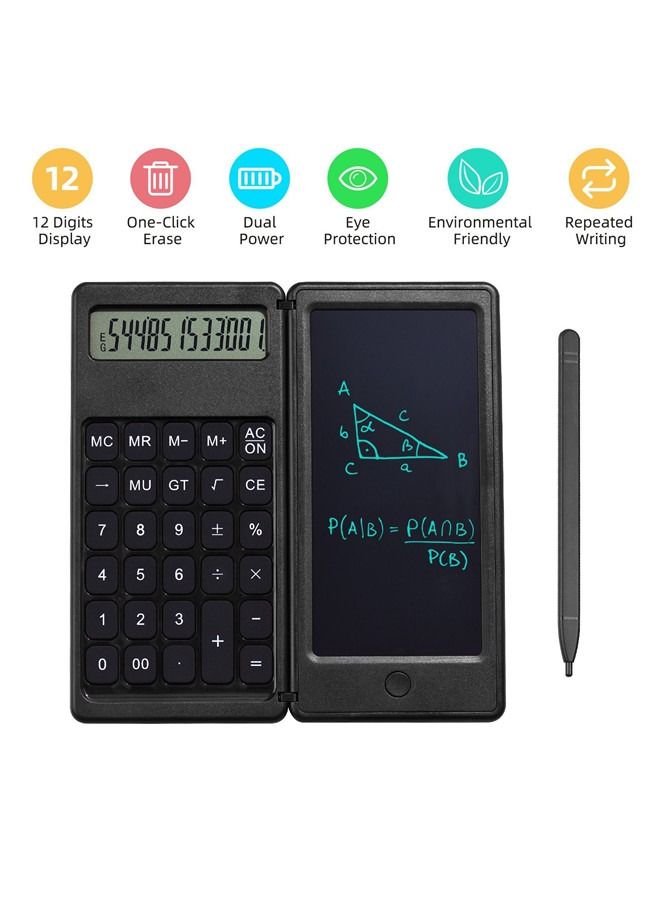 Desk Calculator,Desktop Calculator with Writing Tablet,Premium School Supplies for High School Students - Image 4