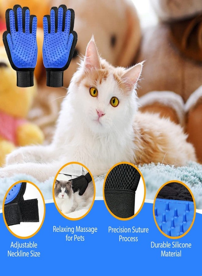 flintronic 2 Pack Pet Dog Cat Grooming Glove,Efficient Pet Hair Removal Mitt Brush Gloves,for Dogs,Cats,Rabbits,Horses with Long/Short Fur (LEFT & RIGHT) - Image 4
