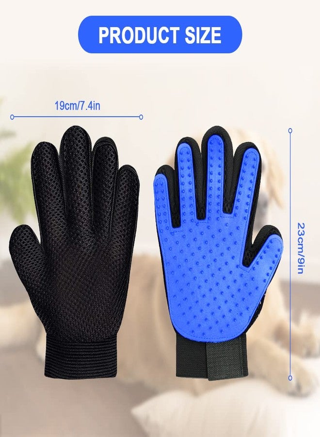 flintronic 2 Pack Pet Dog Cat Grooming Glove,Efficient Pet Hair Removal Mitt Brush Gloves,for Dogs,Cats,Rabbits,Horses with Long/Short Fur (LEFT & RIGHT) - Image 2