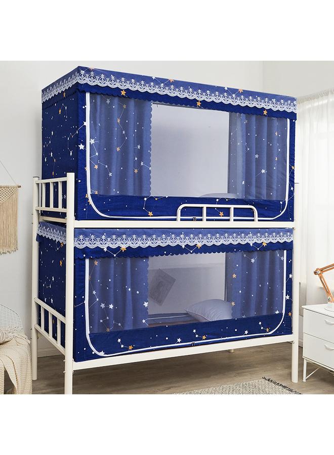 Bluejw RKT4 Student Dormitory Bed Curtain Plus Mosquito Net Integrated Upper Bunk Lower Bunk Full Shading Anti-mosquito Universal Zipper With Bracket - Image 1