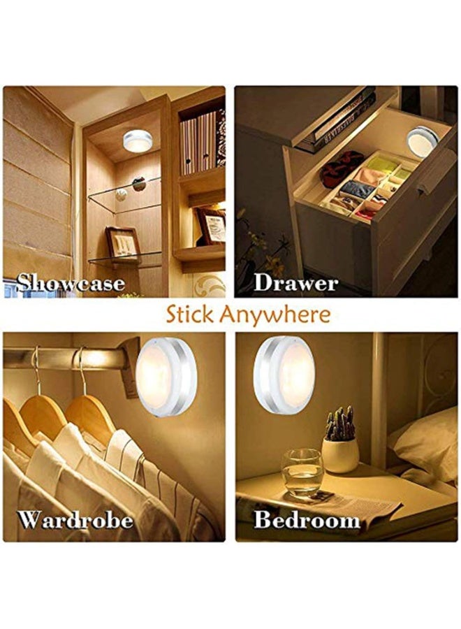 FDTY Battery Operated Puck Lights with Remote, Wireless Led Under Cupboard Light with Remote Control, Under Cabinet Lighting, Stair Closet Lights (White) - Image 5