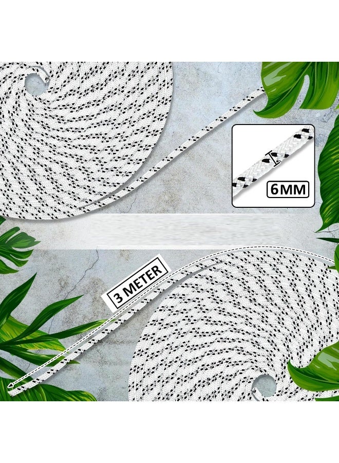 Poaker Polyester Braided Core Rope Versatile Hiking, Camping, Tent Setup, Awning Support And Vehicle Rope For Outdoor Tasks (6Mm, 3 Mtr) - Image 2