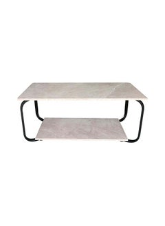 DANUBE HOME Rowan Coffee Table Multifunctional Living Room Desk Space Saving Center Table Modern Design Furniture For Home Living Room L 100 x W 48 x H 43 cm Cement Grey  - Image 2