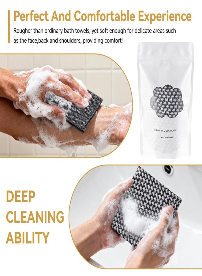 YILEST Blissal Exfoliating Shower Towel, 2-in-1 Dual-Sided Body Scrubber for Smooth Skin - Premium Face & Body Washcloth for All Skin Types - Image 3