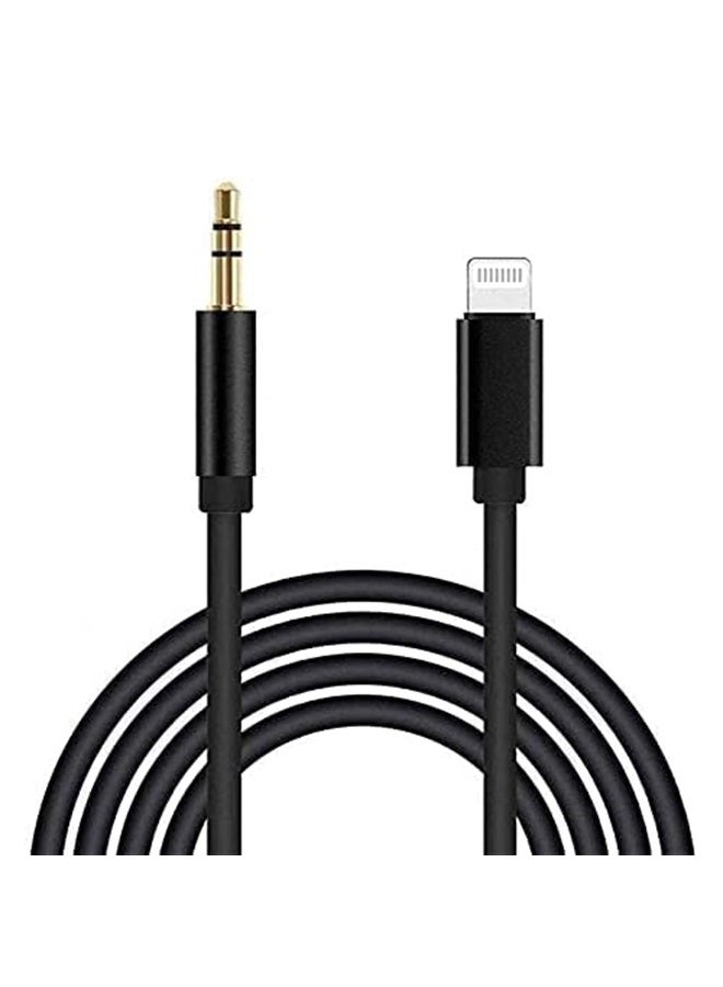 esbeecables Aux Cord for iPhone, Apple MFi Certified Lightning to 3.5mm Aux Cable for Car Compatible with iPhone 14 13 12 11 Pro Max XS XR X 8 7 6 iPad iPod to Car Home Stereo Speaker Headphone, 3.3FT Black - Image 2