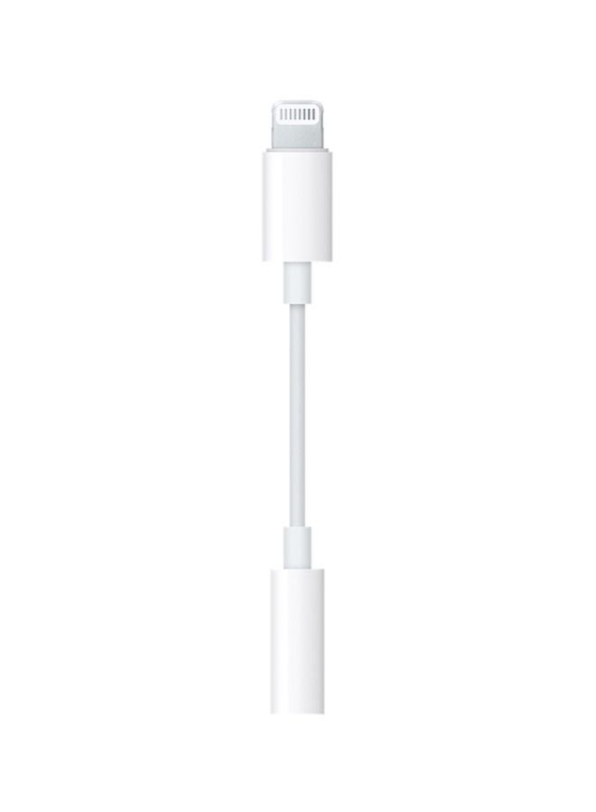 Lightning To 3.5mm Headphone Jack Adapter White - Image 2