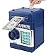 Totola Piggy Bank Electronic Mini ATM for Kids Baby Toy Safe Coin Banks Money Saving Box Password Code Lock for ChildrenBoys Girls Best GiftNavy Blue - Image 2