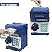Totola Piggy Bank Electronic Mini ATM for Kids Baby Toy Safe Coin Banks Money Saving Box Password Code Lock for ChildrenBoys Girls Best GiftNavy Blue - Image 4