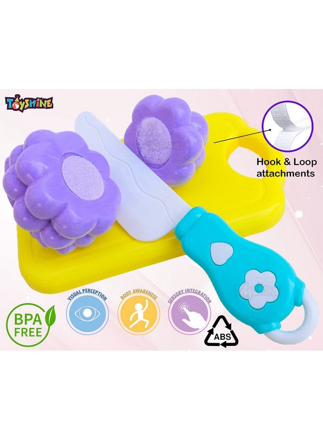 Toyshine Realistic Sliceable 5 Pcs Fruits Cutting Play Toy Set, Can Be Cut in 2 Parts, Pastel Color - Image 2