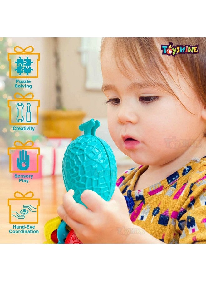 Toyshine Realistic Sliceable 5 Pcs Fruits Cutting Play Toy Set, Can Be Cut in 2 Parts, Pastel Color - Image 4
