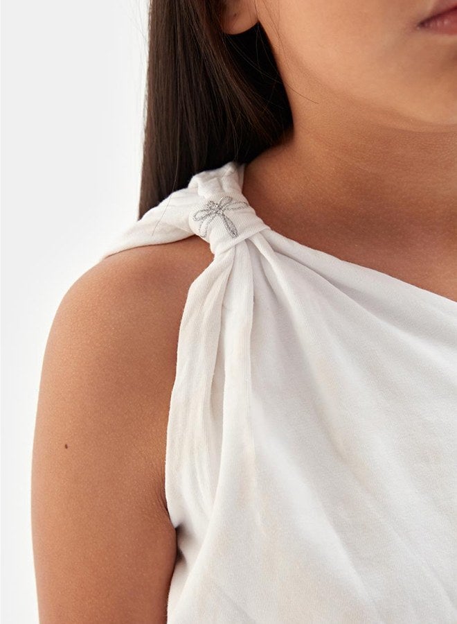 Tyess Girl White Blouse - Image 3
