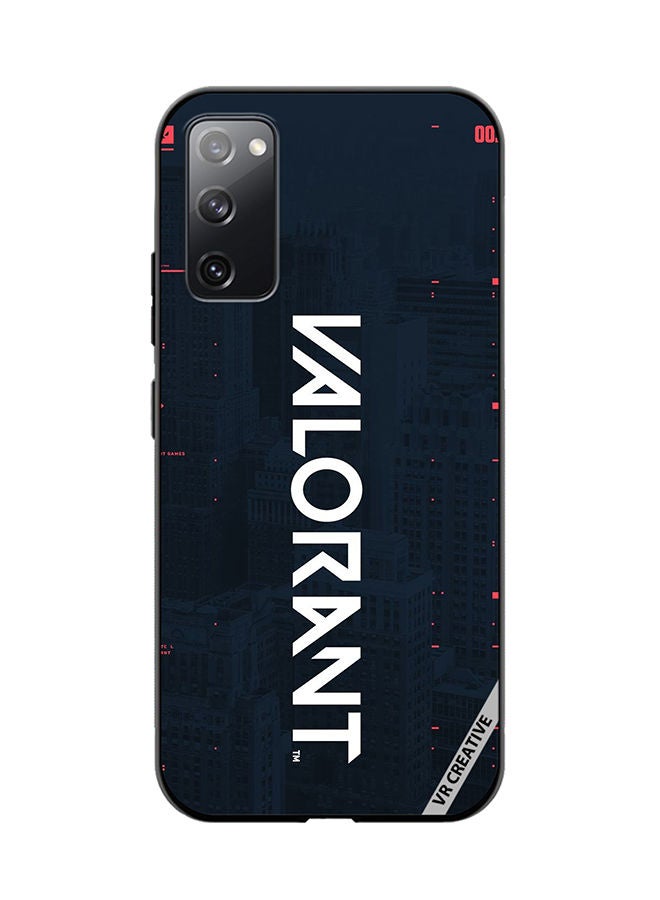 VR CREATIVE Protective Case Cover For Samsung Galaxy S20 FE 5G Valorant Design Multicolour - Image 1