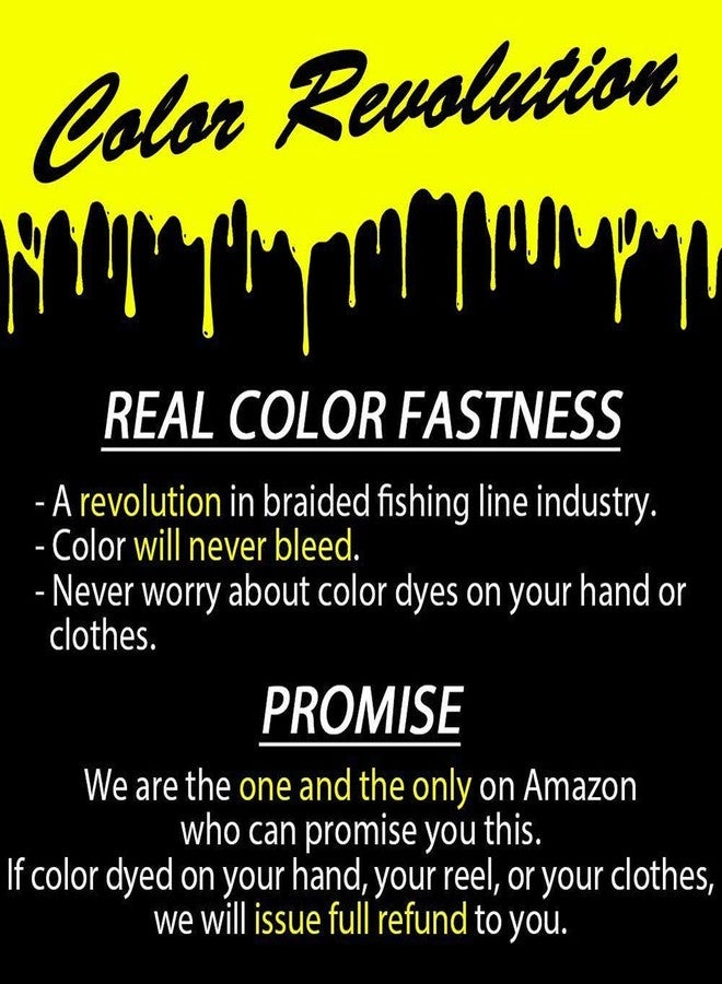 Ashconfish Braided Fishing Line- 4 Strands Super Strong PE Fishing Wire Heavy Tensile for Saltwater & Freshwater Fishing -Abrasion Resistant - Zero Stretch- 500M/547Yds 40LB Green Camouflage - Image 3