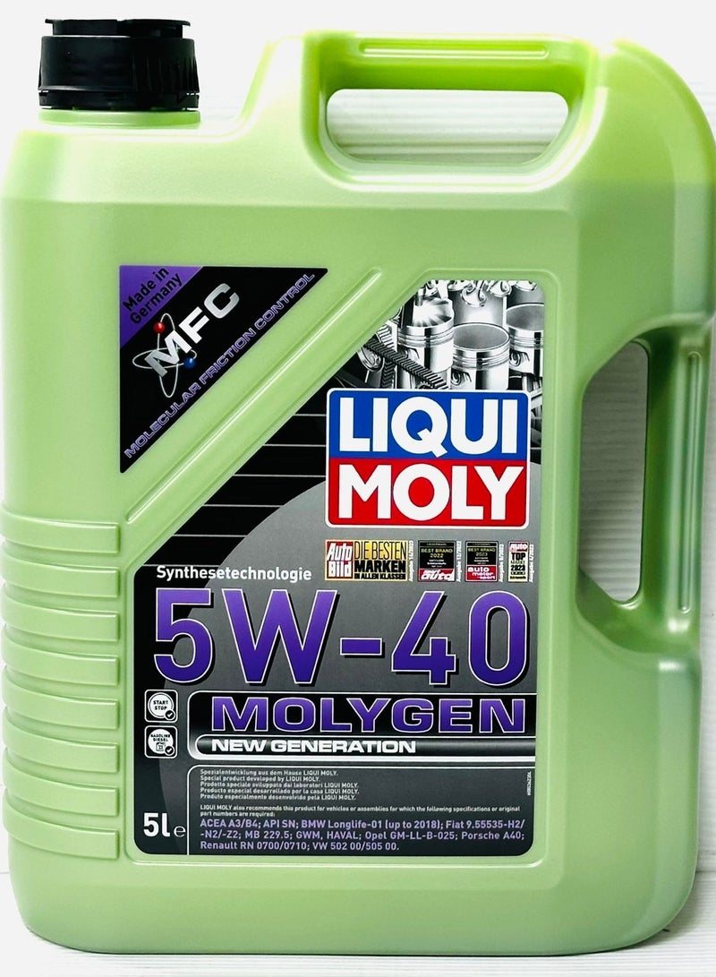 ليكوي مولي زيت محرك الجيل الجديد 5W40 موليجن 5 لتر - Image 1