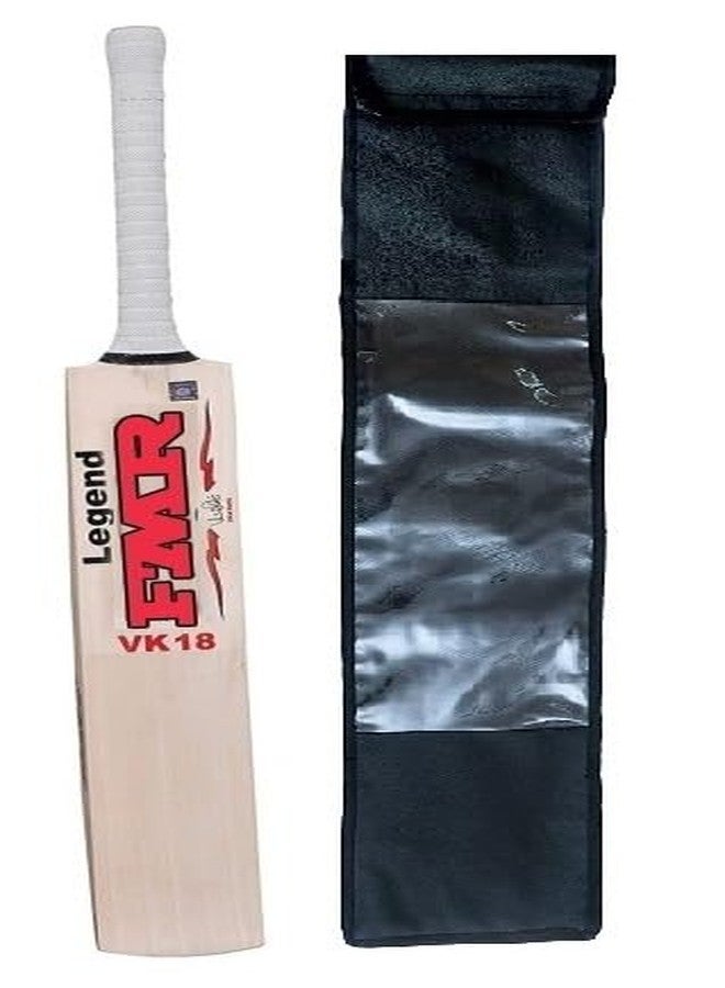 TT Kashmir Willow Cricket Bat, Exclusive Cricket Bat for Adult Full Size with Full Protection bat Cover 15+ Years Old Kids. - Image 1