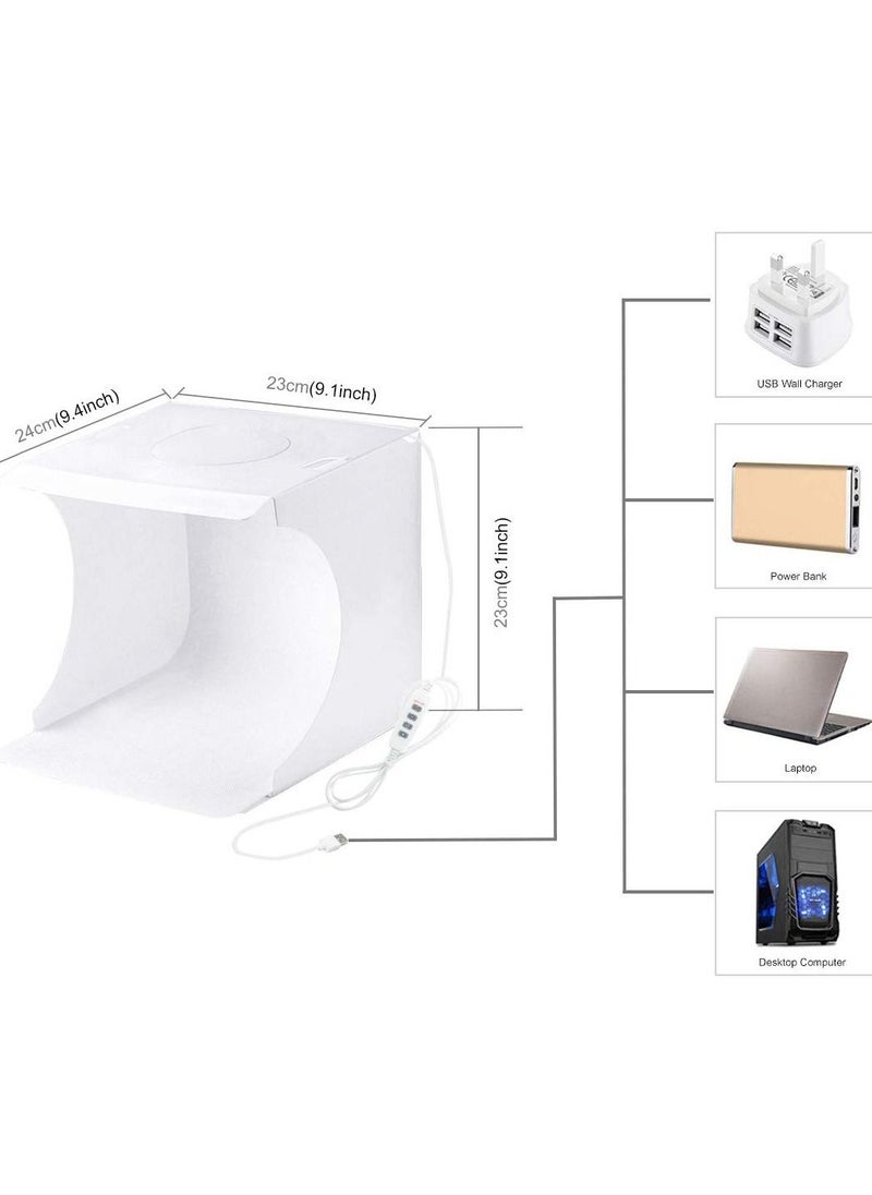 KASTWAVE - Dimmable LED Light Photo Studio Box with White/Warm/Soft Lighting, Highlight Portable Studio Set Small Photo Props Equipment  for Small Items Like Jewelry - Image 1