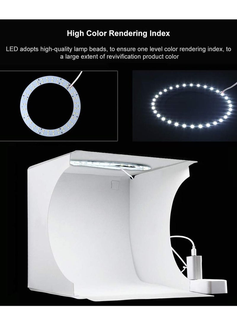 KASTWAVE - Dimmable LED Light Photo Studio Box with White/Warm/Soft Lighting, Highlight Portable Studio Set Small Photo Props Equipment  for Small Items Like Jewelry - Image 1
