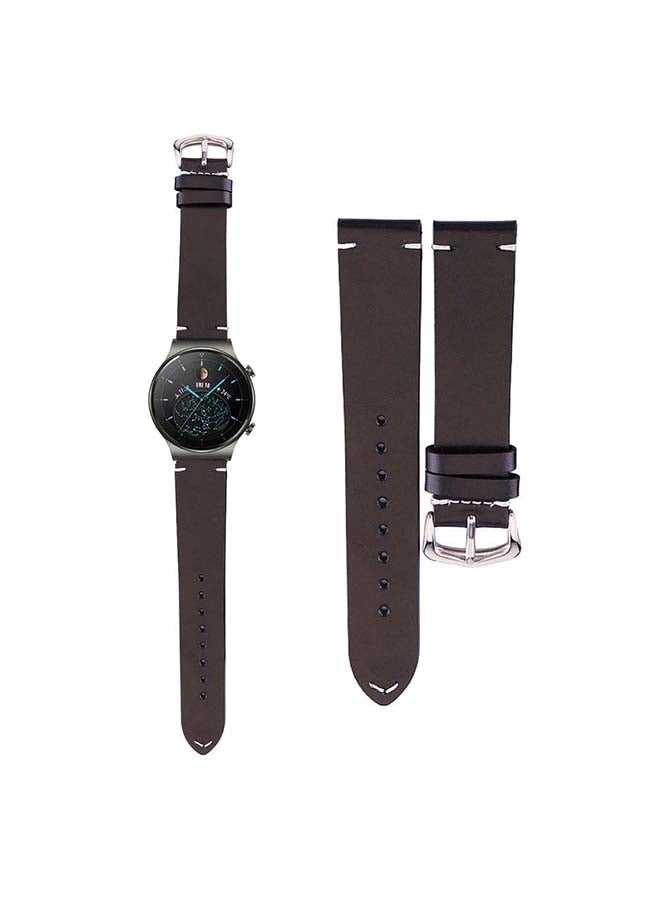 Perfii Replacement Band For Huawei Watch GT2 Pro Dark Brown - Image 1