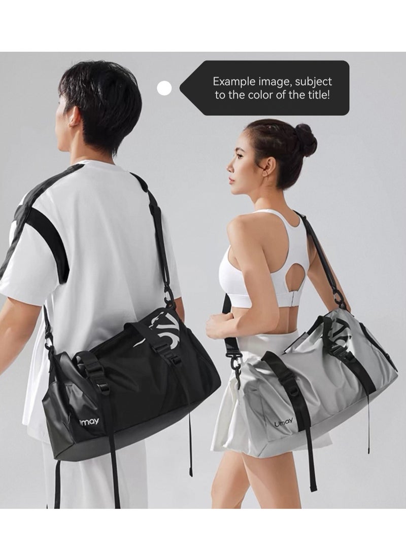 UMAY FASHION Golden fitness bag, travel storage bag, specialized waterproof diagonal travel bag - Image 3